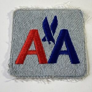 Vintage American Airlines Embroidered Patch - Red and Blue